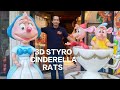 STYRO SCULPTURE, CINDERELA RATS ,TEA CUPS,LADY RAT 3D STYRO