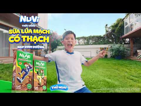 NUVI THỨC UỐNG SỮA LÚA MẠCH CÓ THẠCH, NẠP DINH DƯỠNG, CHẠM ƯỚC MƠ