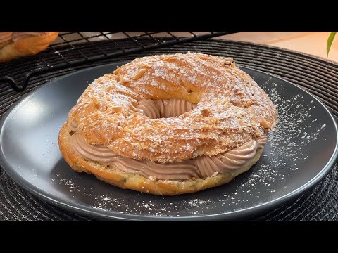 Fransuzcha Shoxona “Paris brest“ pirojniylari / Пирожное “Париж-Брест“ с шоколадным кремом
