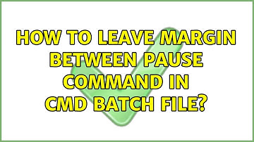 How to leave margin between pause command in CMD batch file? (2 Solutions!!)
