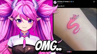 she got a tattoo of me??