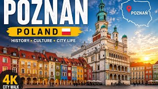 Poznań Poland Aerial🇵🇱 4K City View &amp; History | Old Market Square, WWII Story &amp; Birthplace of Poland