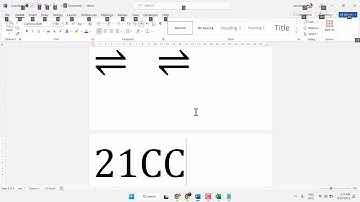 How to write Reversible Reaction Arrow Symbol in Microsoft Word