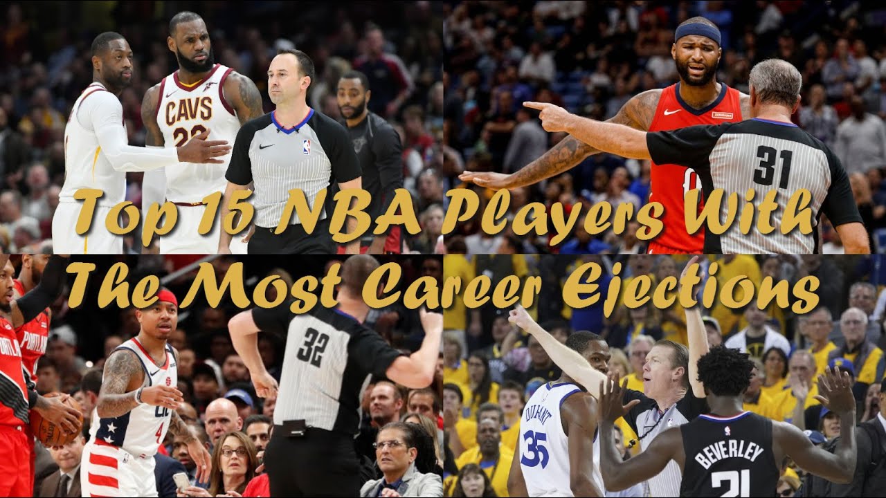 TOP 15 NBA Players With The Most Career Ejections ᴴᴰ YouTube