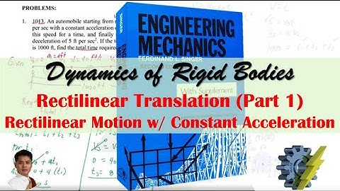 Rectilinear Translation Part  1 (Filipino-English)