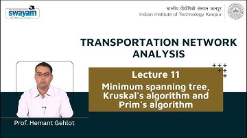 Lecture 11: Minimum spanning tree, Kruskal