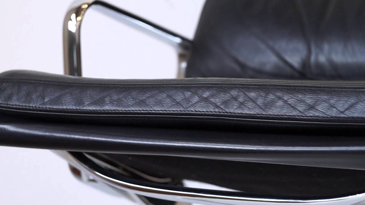Eames Soft Pad Lounge Chair herman miller eames soft pad lounge chair - black leather - youtube Eames Soft Pad Lounge Chair herman miller eames soft pad lounge chair - black leather - youtube