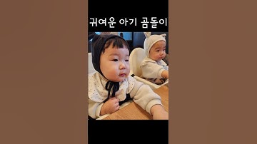 쌍둥이 곰돌이 아기 #아기영상 #육아일기