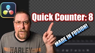 Hoe maak je een SNELLE Fusion Counter in Davinci Resolve 20!