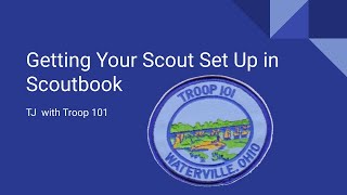 Details Setting Up Scouts in Scoutbook News
