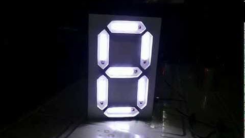 BIG 7 SEGMENT USING LED STRIP 5050, 74HC595, ULN2803