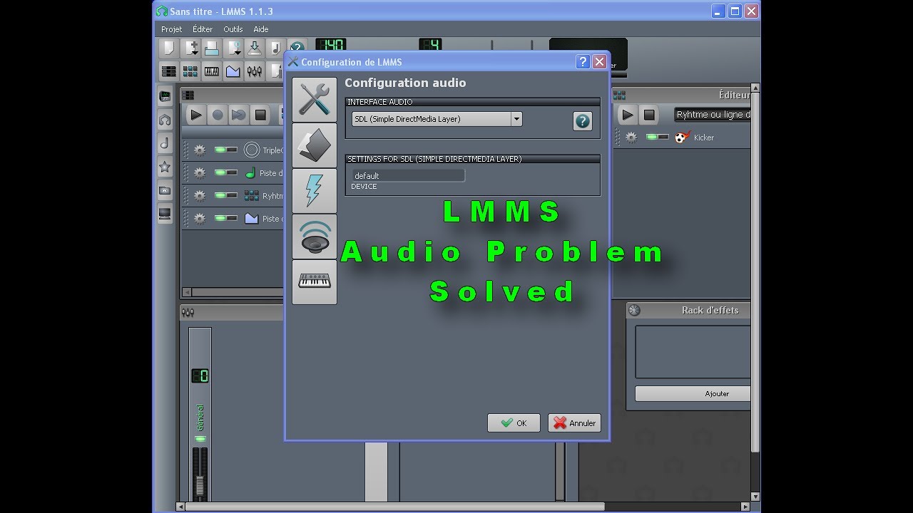 LMMS AUDIO PROBLEM Solved YouTube