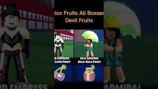 ALL BOSSES + ALL DEVIL FRUITS SHOWCASE in Blox Fruits! 🍎⚔️