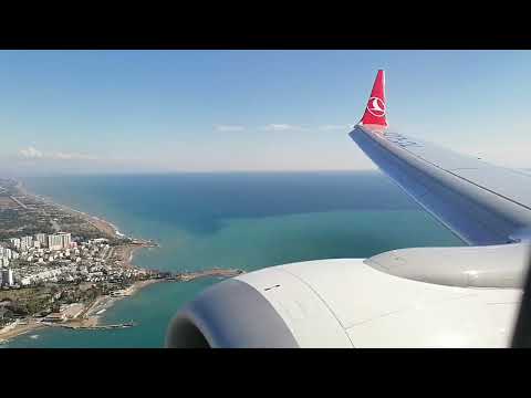 Turkish Airlines Boeing 737 Max 8 landing in Antalya (TK2412)[TC-LCI]