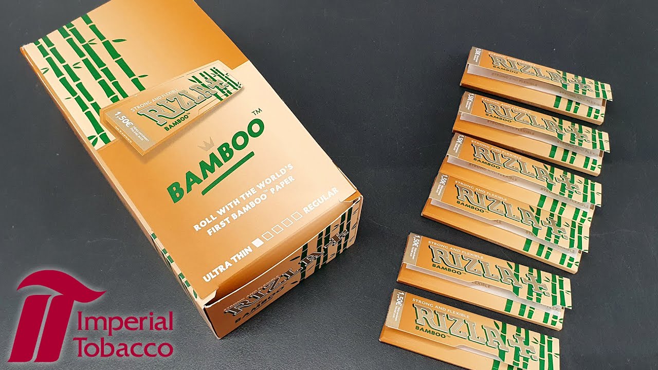 Rizla Bamboo Rolling Paper for Cigarettes & Joints (Unboxing) Imperial