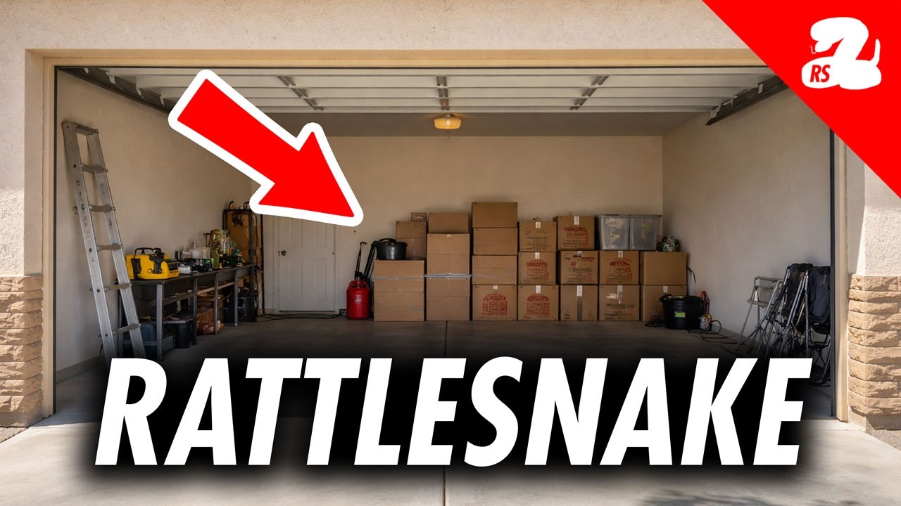 Rattlesnakes in Stack of Boxes Found by Homeowner - YouTube