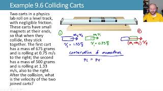 9.3 Example 9.6 Colliding Carts