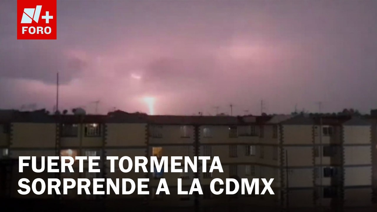 Lluvia y granizo golpean el norte de CDMX