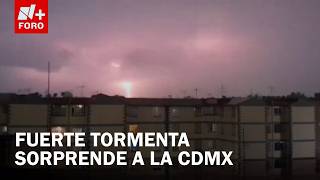 Lluvia y granizo golpean el norte de CDMX