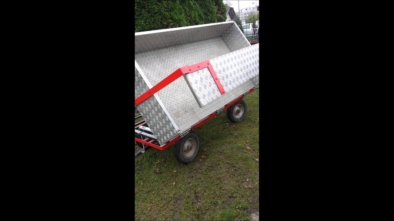 Anhänger für Rasentracktor kipper YouTube