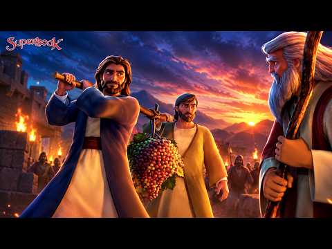 NEWEST ANIMATION🥳 THE STORY OF JOSHUA, CALEB & THE 10 ISRAELITE SPIES ON GOD'S MISSION😱 SUPERBOOK...