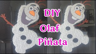 DIY FROZEN OLAF PIÑATA | IDEA HOW TO MAKE cómo hacer olaf piñata  #lourdestinydiy