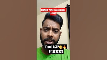 Crash Course "CC026" Launched| COMEDK 2026| Starting from 15th October 2025| Enroll Now ‼️ #comedk