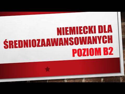 SŁOWNICTWO - POZIOM B2