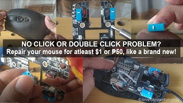 (DIY) Fix/repair faulty Mouse click | How to replace mouse button or clicker or switches