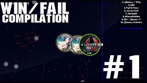 Agar.io Win / Fail Compilation BEST MOMENTS #1
