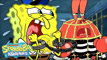 Every Time SpongeBob Went To Jail! 🚨 | SpongeBob