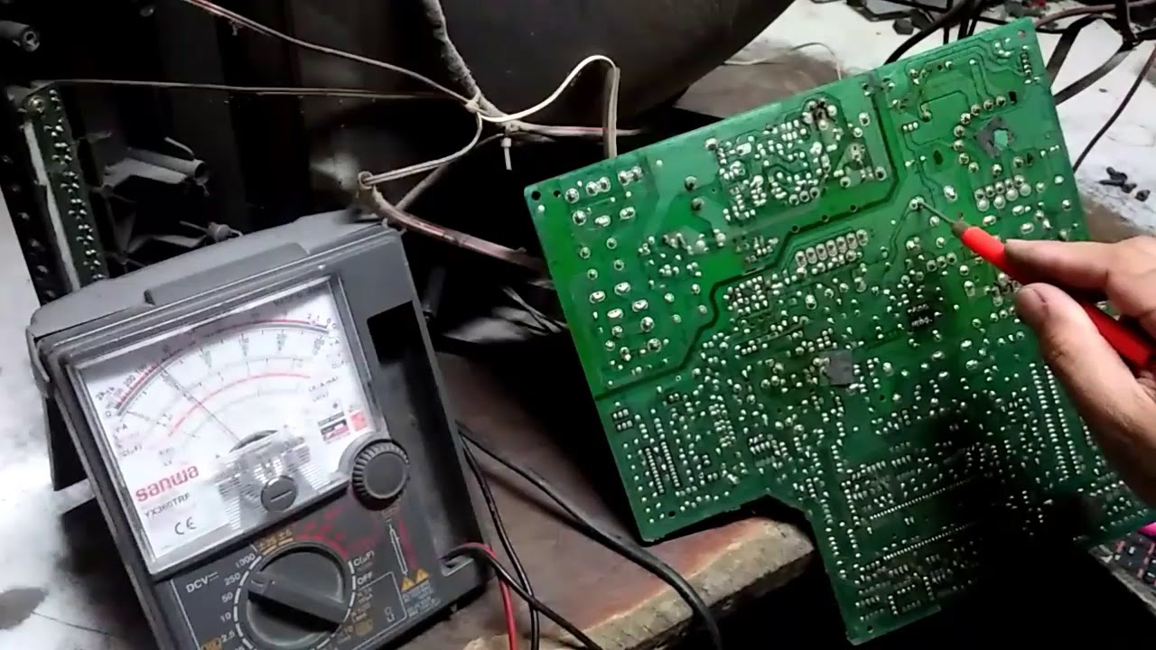 Changhong crt tv no oscilation with vibrating sound YouTube