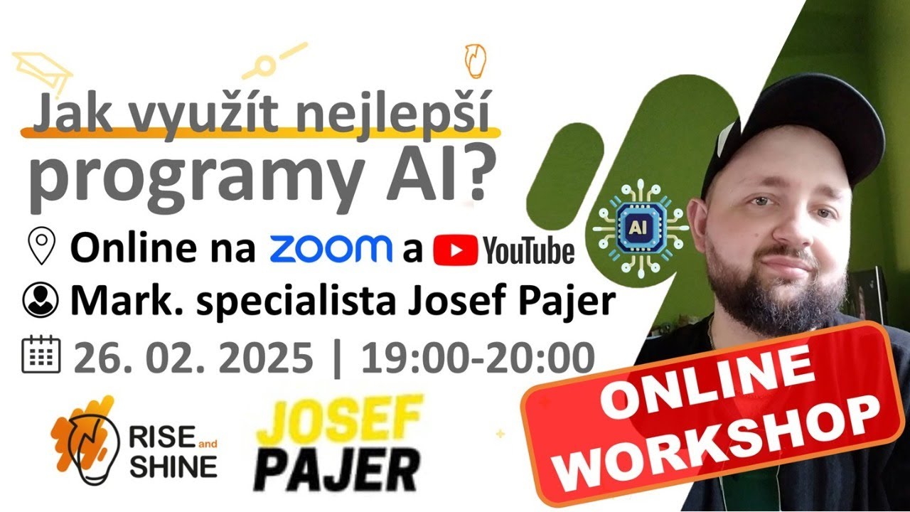 Jak využít nejlepší programy AI - ONLINE WORKSHOP