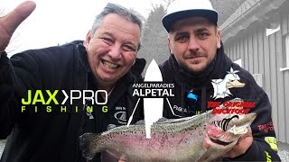 Action Forelle Andy Weyel, René Voss & Die Jax Pro Brigade Mit Duckfoot Auf Forelle