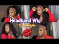 How to Apply Headband Wig + 4 Quick Styles| Protective Styling| MslynnHair