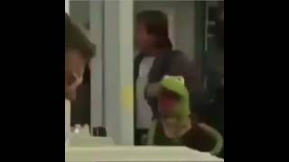 Kermit the frog making monkey noises