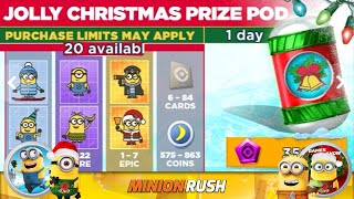 Jolly Christmas Prize Pod Minion Rush Santa Smash Event Gameplay Walkthrough Ios & Android