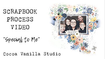 CASCADING FLORALS | Scrapbook Process | Cocoa Vanilla Studio