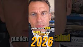 President Emmanuel Macron asserts that social media affects mental health