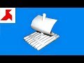 DIY - How to make a RAFT with a sail from A4 paper