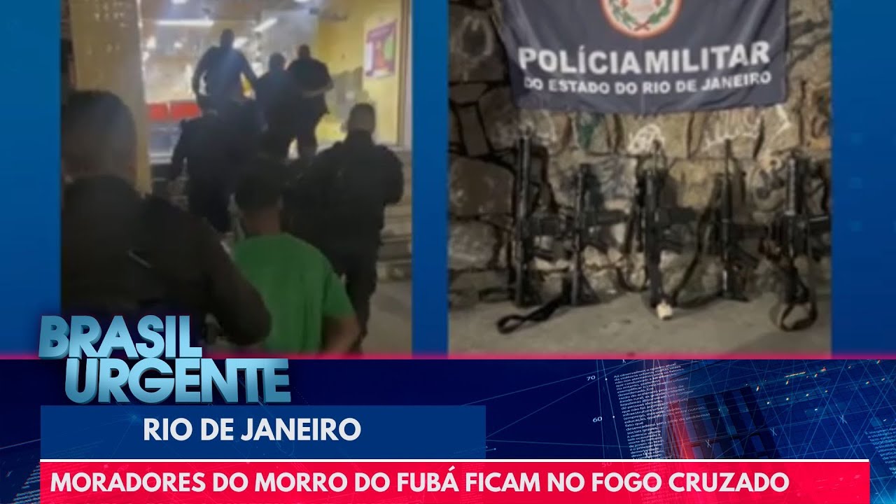 RJ: moradores do Morro do Fubá ficam no meio do fogo cruzado | Brasil Urgente