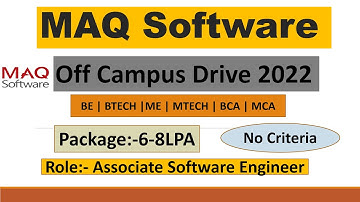 MAQ Software Off Campus Drive for 2022,2021 || Full Registration Process || LINKEDIN HIRING