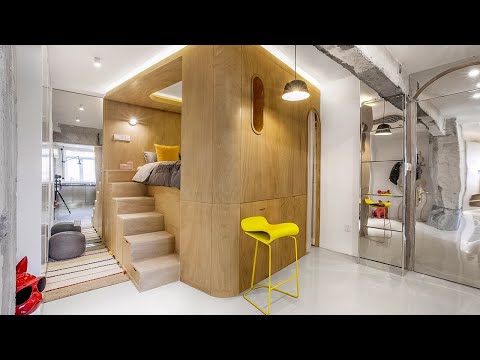 Video: Muebles inspirados en la naturaleza con espacio de almacenamiento inteligentemente integrado: Mesa de guijarros