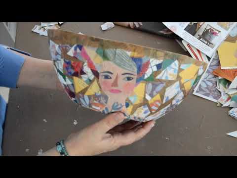 Fabriquer un bol en papier mâche avec de la colle maison