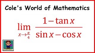 Limit Of 1 Tan X Sin X Cos X Calculus 1 Trig Limits Youtube Limit Of 1 Tan X Sin X Cos X Calculus 1 Trig Limits Youtube