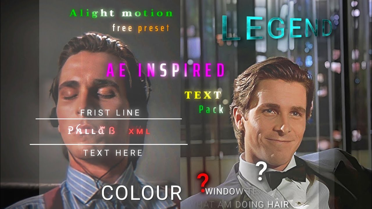 AE inspired text alight motion || Top 10 Ae inspired text effect ...