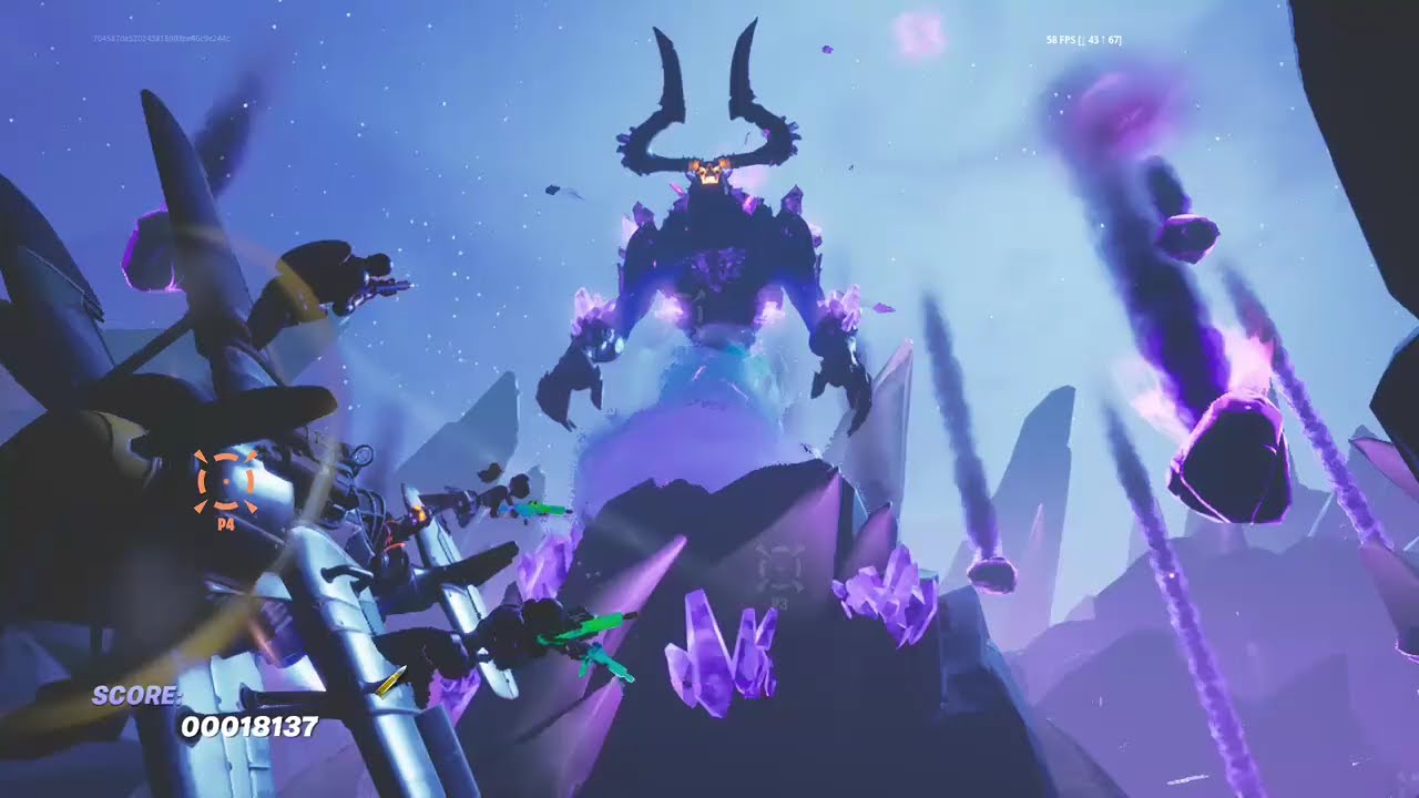 My view of the Ariana Grande Fortnite live event.