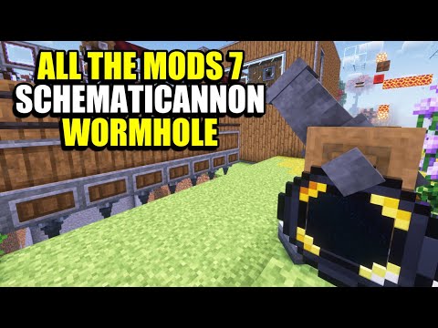Ep90 Schematicannon Wormhole - Minecraft All The Mods 7 Modpack - YouTube