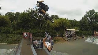 World first Bmx 360 over Human Backflip: Bmx X Parkour Part 2