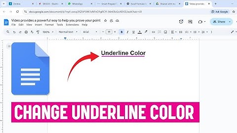 Hoe u de onderstrepingskleur in Google Docs kunt wijzigen